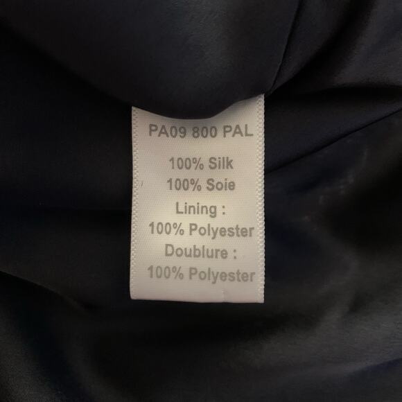 PARKER Blue Allegra Beaded Embellished Silk Sleeveless Mini‎ Shift Dress Size M - Picture 11 of 13